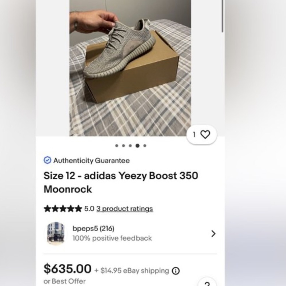 Adidas Yeezys Boost 350 Moonrock NWT NEW OG from 2015 - Picture 14 of 15